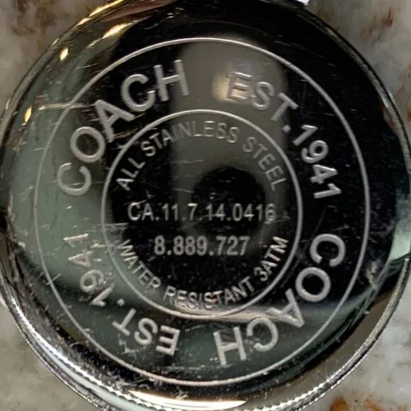 Coach Bangle Bracelet Watch Womens Ivory